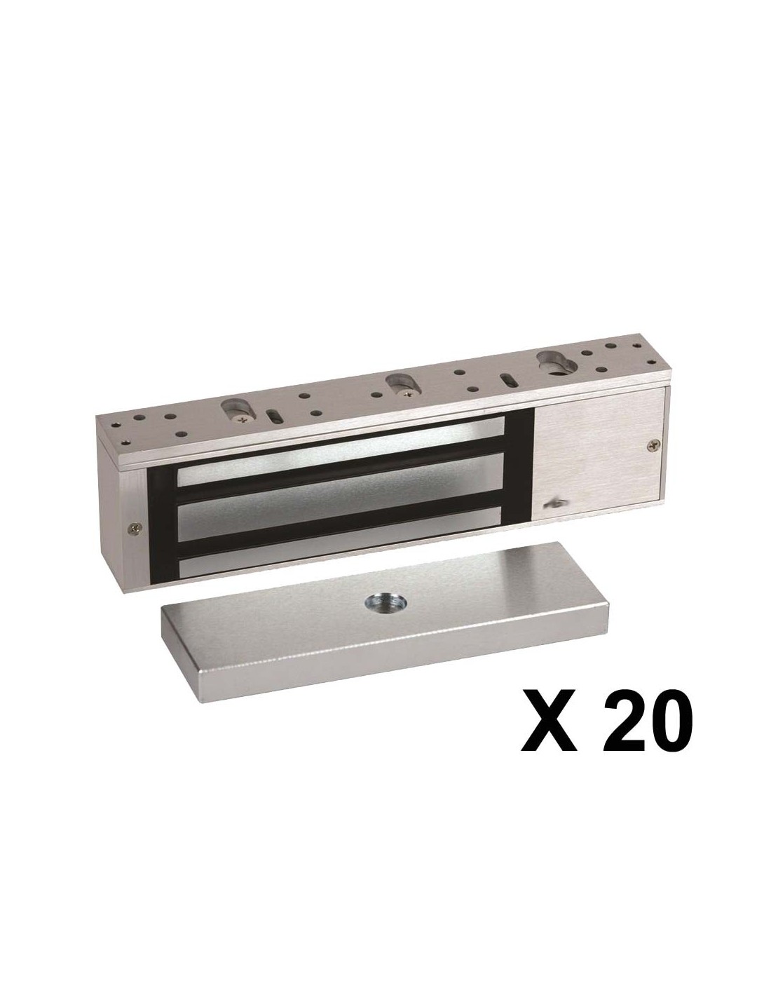 Cerradura Electromagnetica Zuden 180 Kg Con Led X 20 Unidades