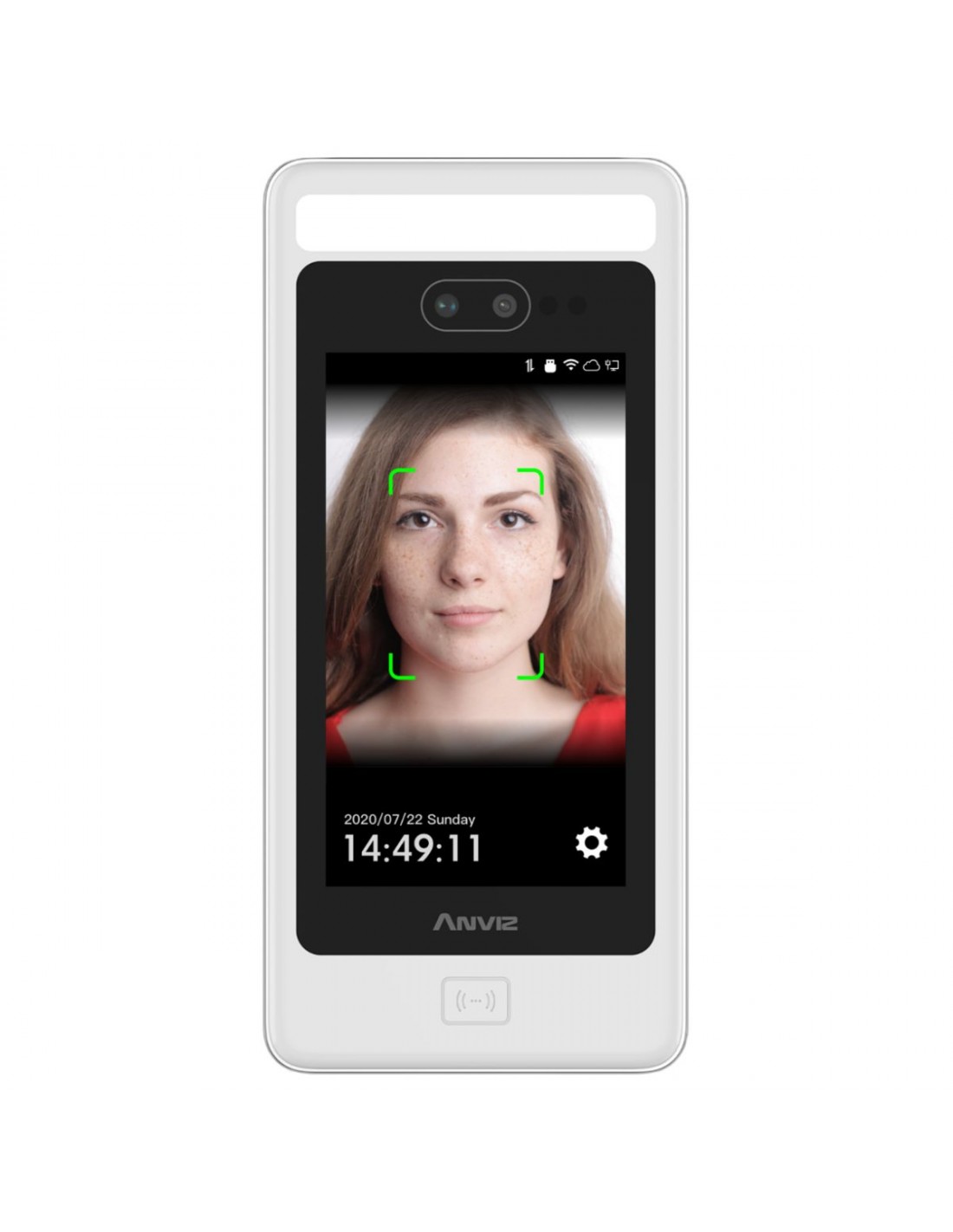 Control De Accesos Presentismo Reconocimiento Facial Inteligente Apta Exterior Doble Camara Wifi Tcp/ip 50000 Rostros