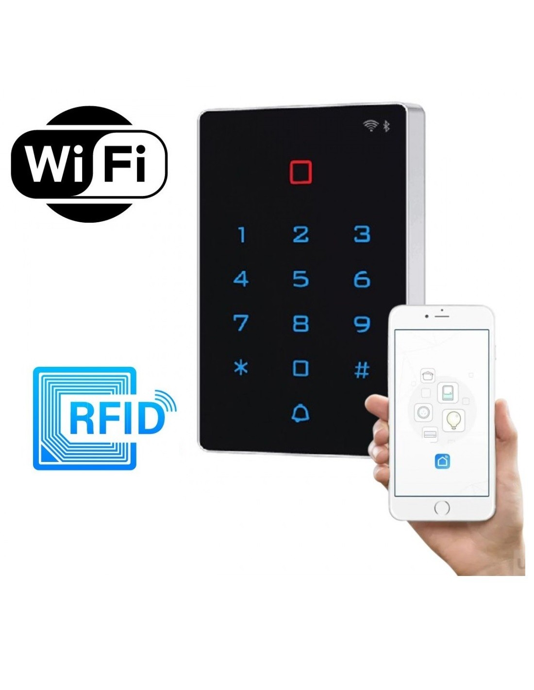 Control De Accesos Teclado Rfid Wifi App 1 Puerta Rfid Teclado