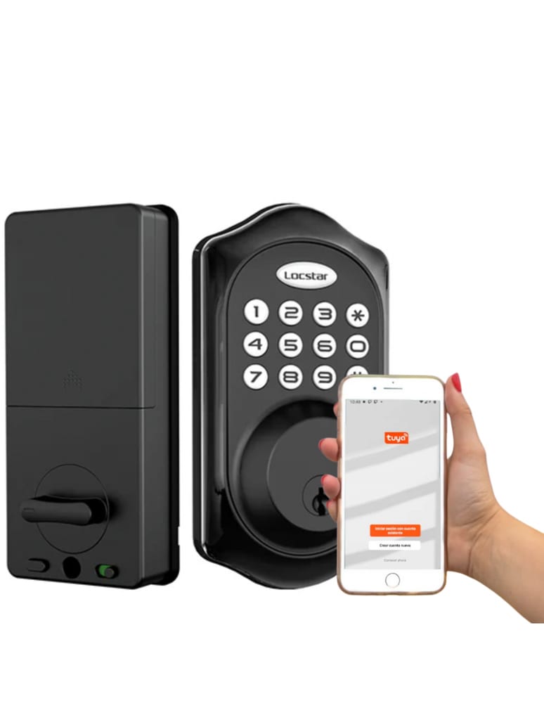 Cerradura Electronica Codigo App Tuya Smart Bluetooth A Pilas Llave Mecanica