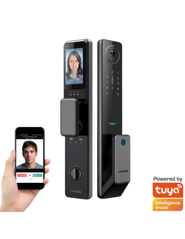 Cerradura Electronica Facial Con Camara App Tuya Wifi Smart  Llave Mecanica