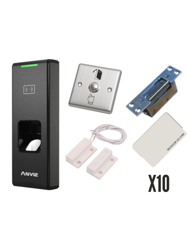 Kit Control Exterior C2slim Wifi Huella Pestillo App Celular