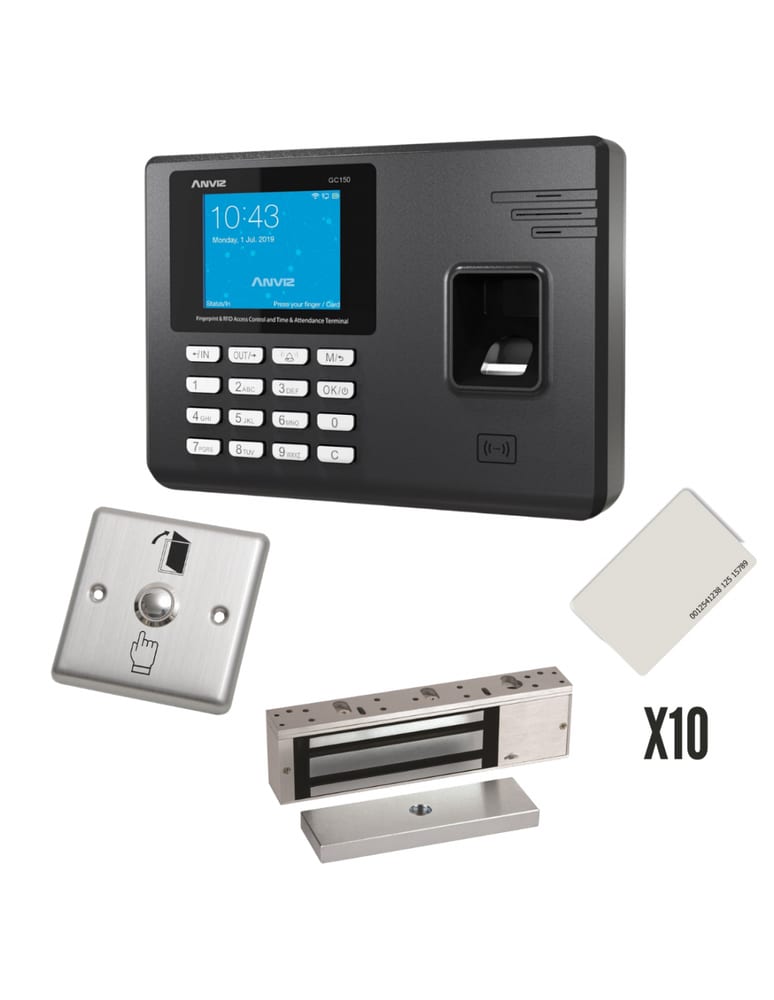 Kit Control Gc150 Wifi Huella Cerradura 280kg Presentismo