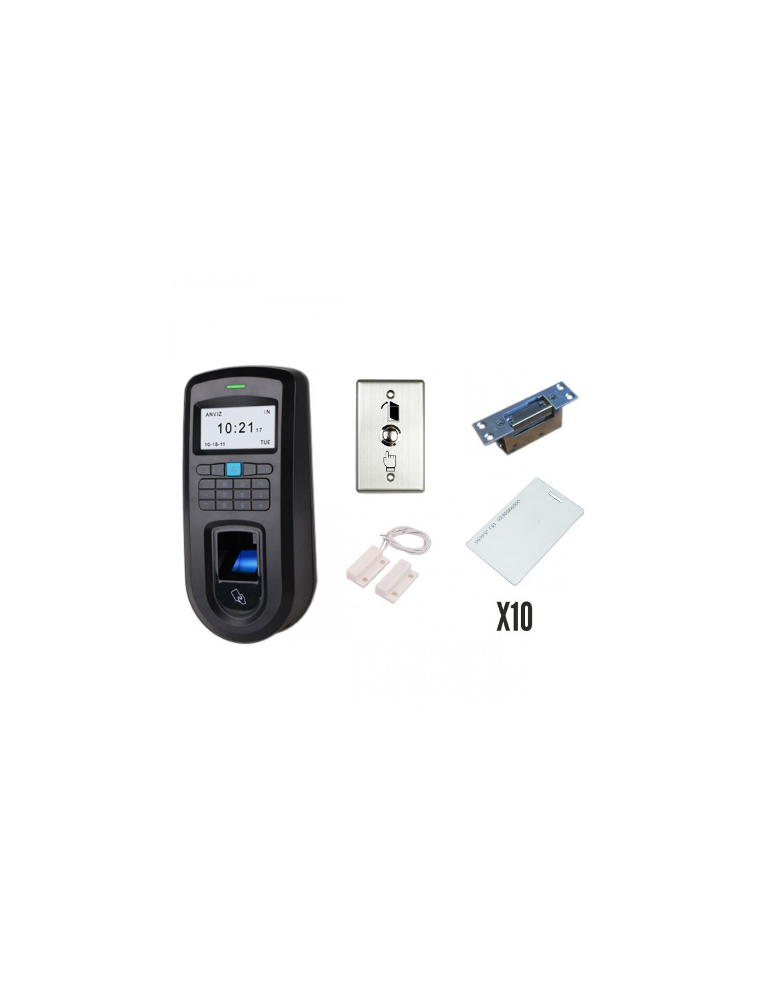 Kit Control Vf30pro Huella Pestillo Presentismo