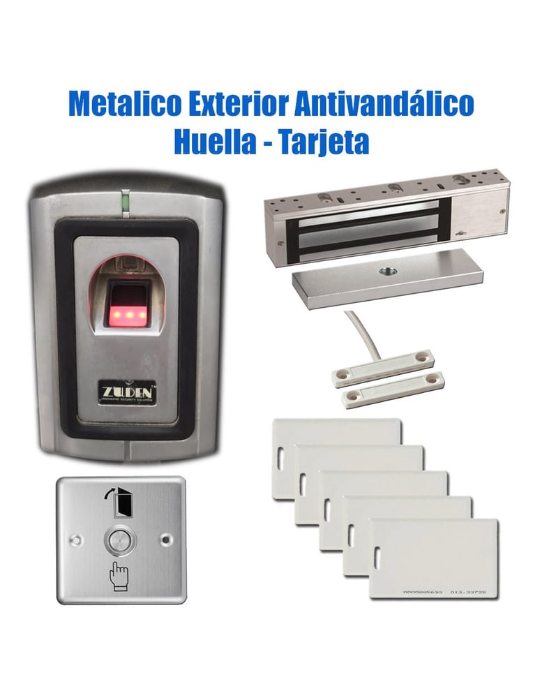 Kit Control Codigo Huella Cerradura Magnetica Auto