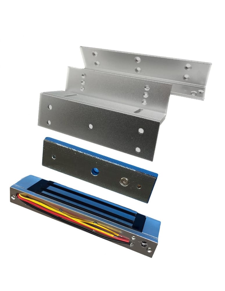 Kit De Cerradura Electromagnética Y Soporte Zl De 350kg