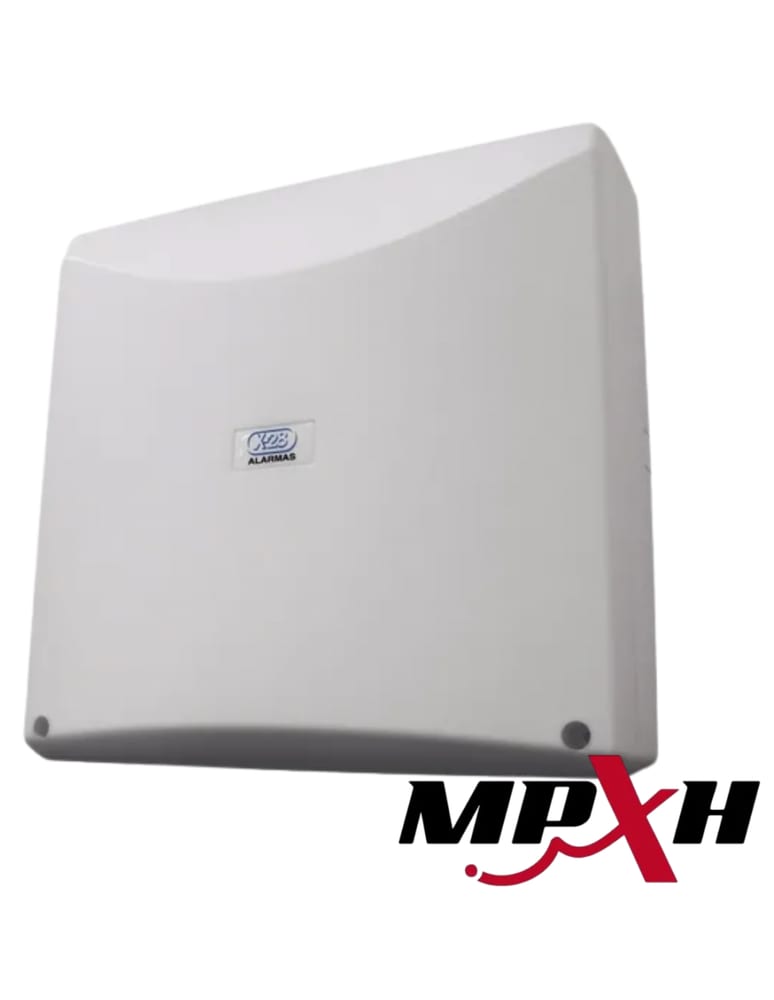 Central Alarma X28 16 Zonas Mpxh Y Comunes Expandible A 128 Zonas Zocalo Para Modulos Plugin Caja Y Fuente