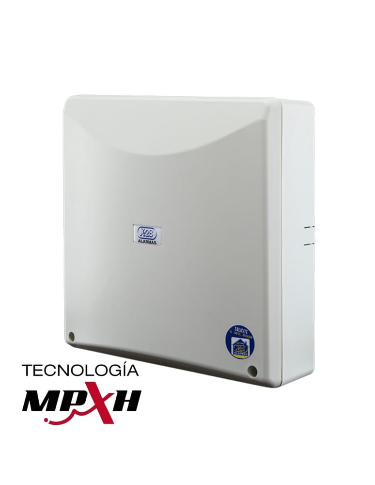 Central Alarma X28 8 Zonas Mpxh Y Comunes Expandible A 64 Zonas Zocalo Para Modulos Plugin Caja Y Fuente