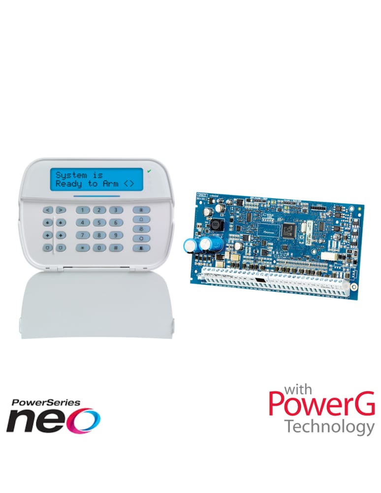 Central Dsc Power Series Neo 8 A 32 Zonas Incluye Teclado Neo Con Transceptor Power G Incorporado