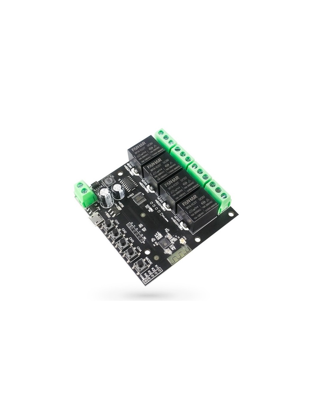 Interruptor Universal Domotica Con Wifi  4 Canales Zudsec  App Tuya O Smart Life