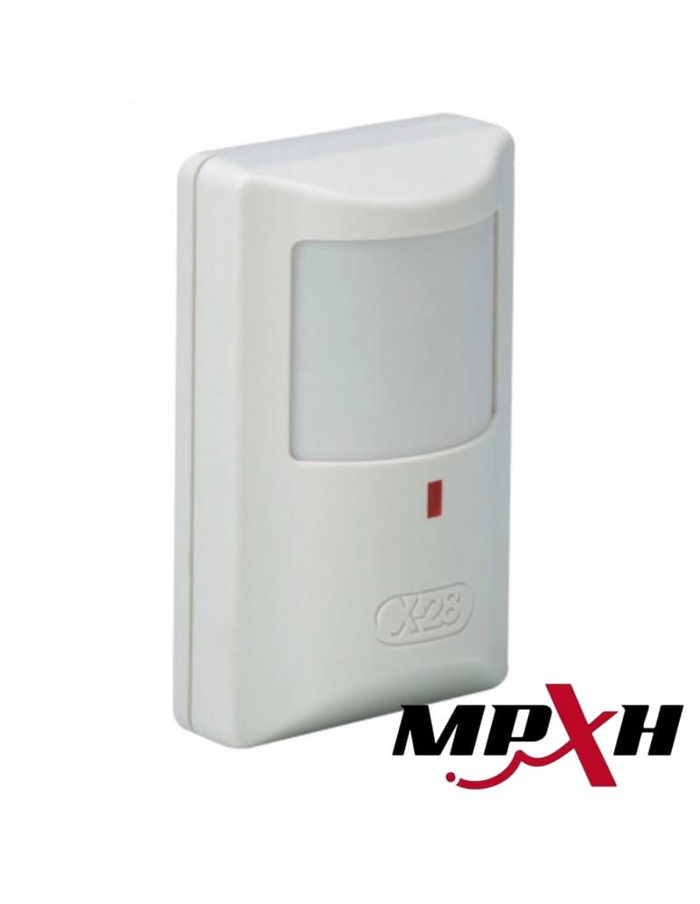 Detector Infrarrojo Pir Movimiento Alarma X28 - Mpxh Cobertura 15x15m Microprocesado