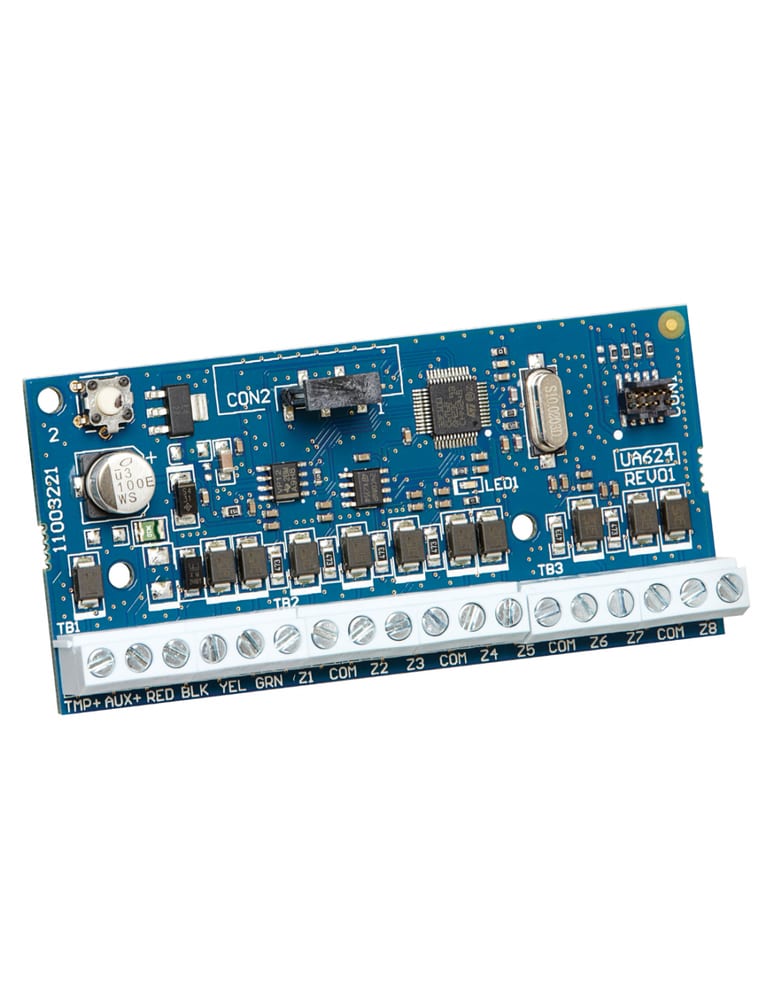 Expansor De 8 Zonas Cableado, Alimentacion Auxiliar De Hasta 125ma