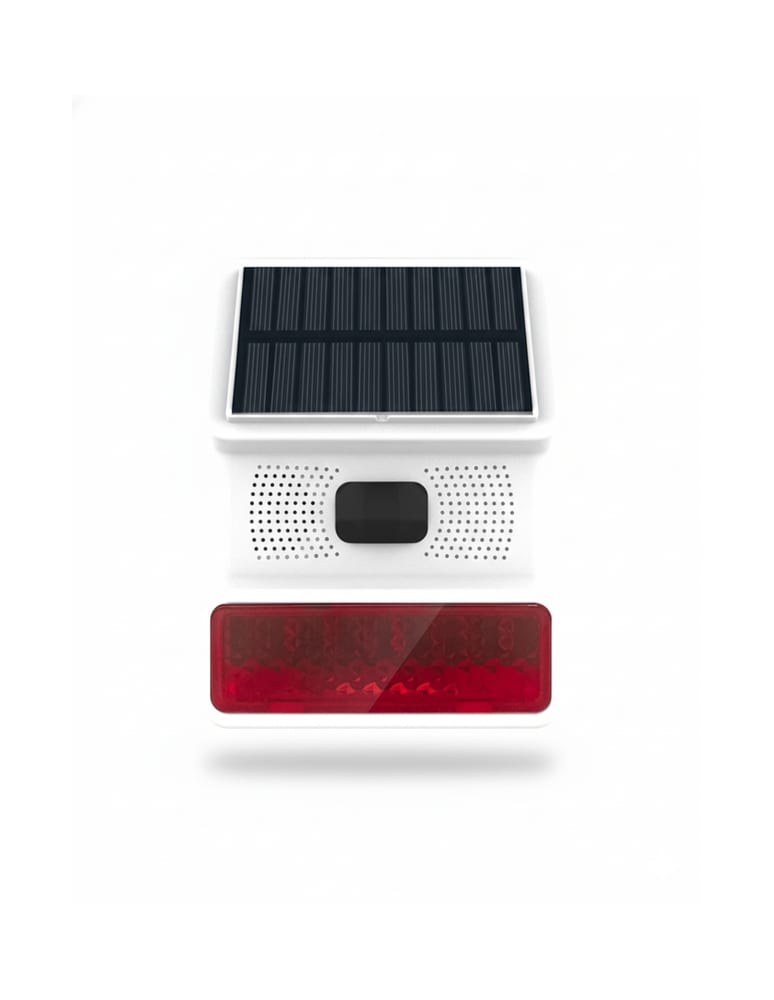 Sirena Inalambrica Exterior  Con Panel Solar Nixzen