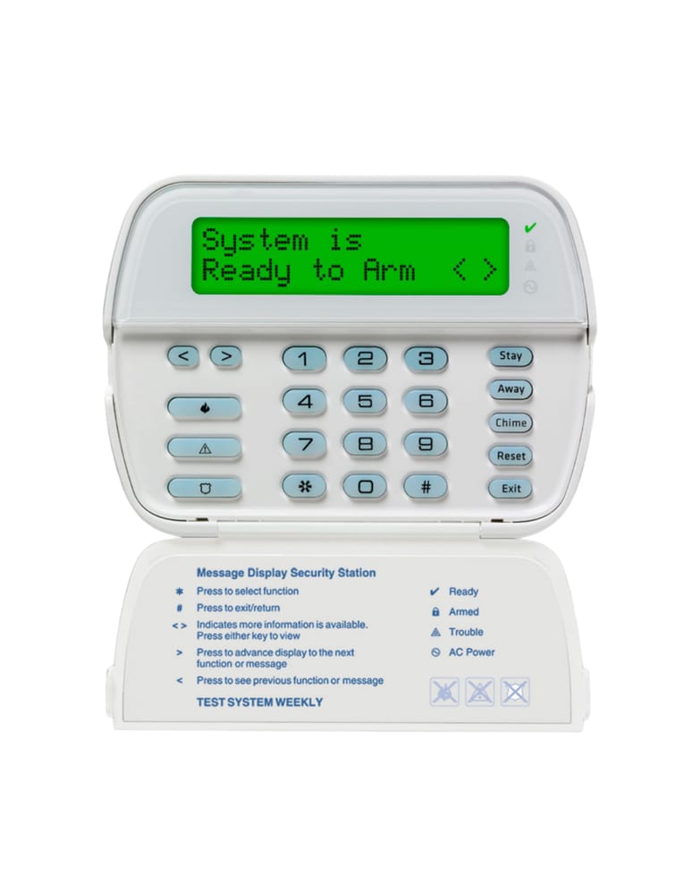 Teclado Lcd 5500 Mensajes Programables De 64 Zonas Para Alarmas Dsc
