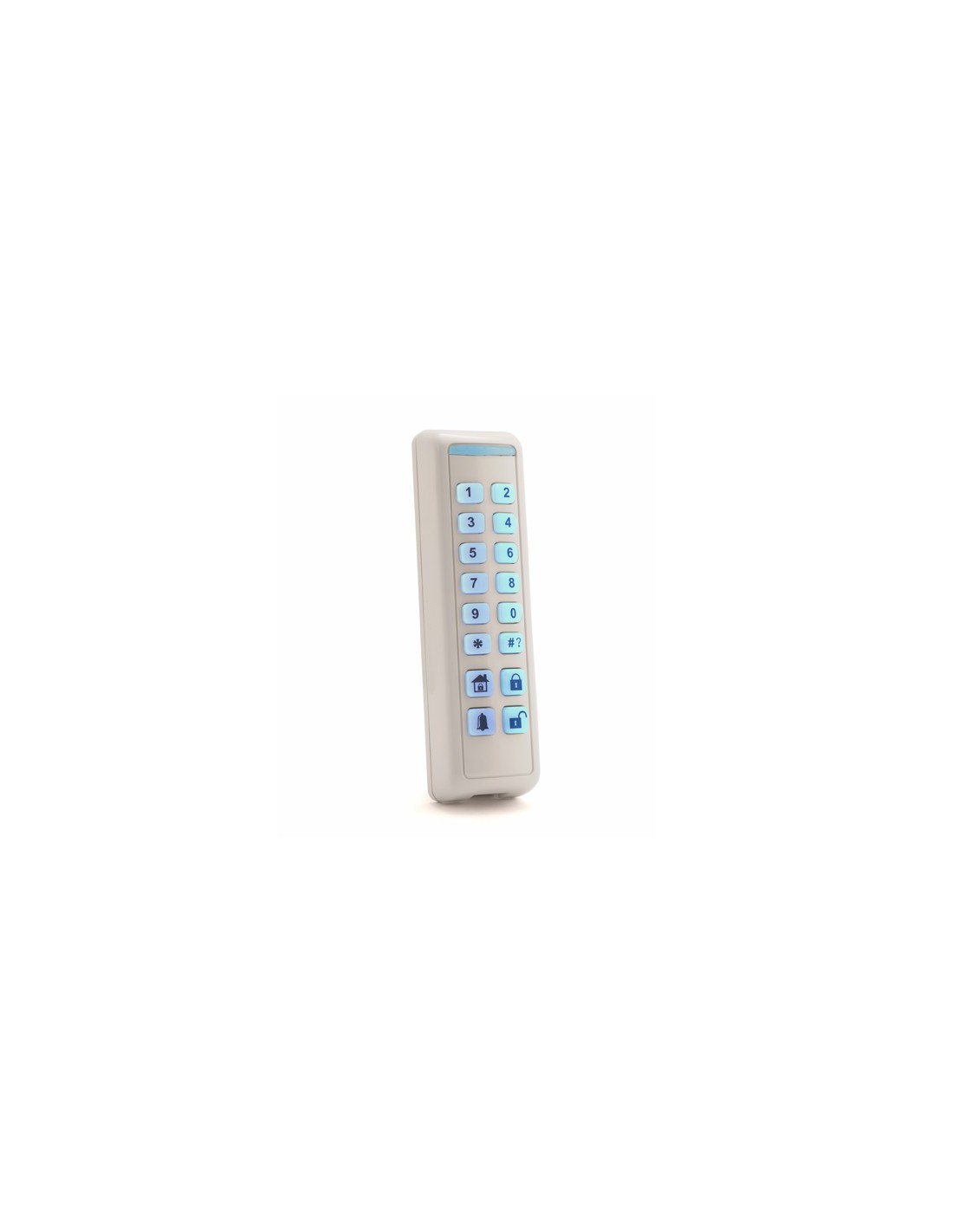 Teclado Inalambrico Slim Para Prosys Plus Y Lightsys. Blanco