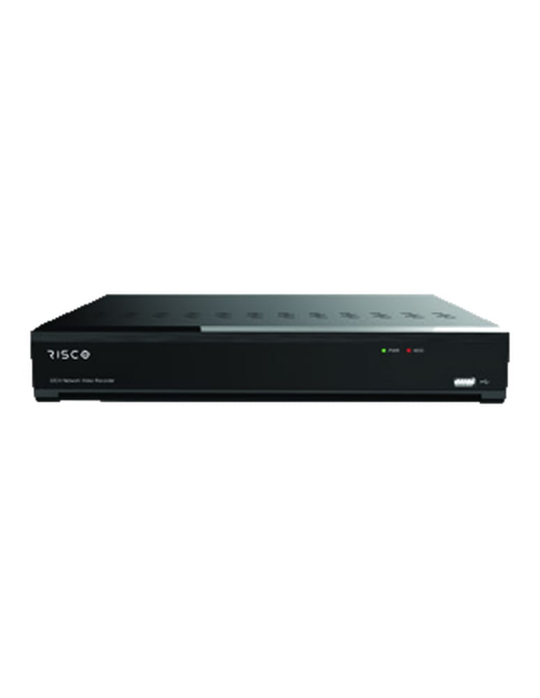 Grabador Nvr Vupoint 8ch Risco Video Verificacion Hasta 8mpx H265+ Onvif