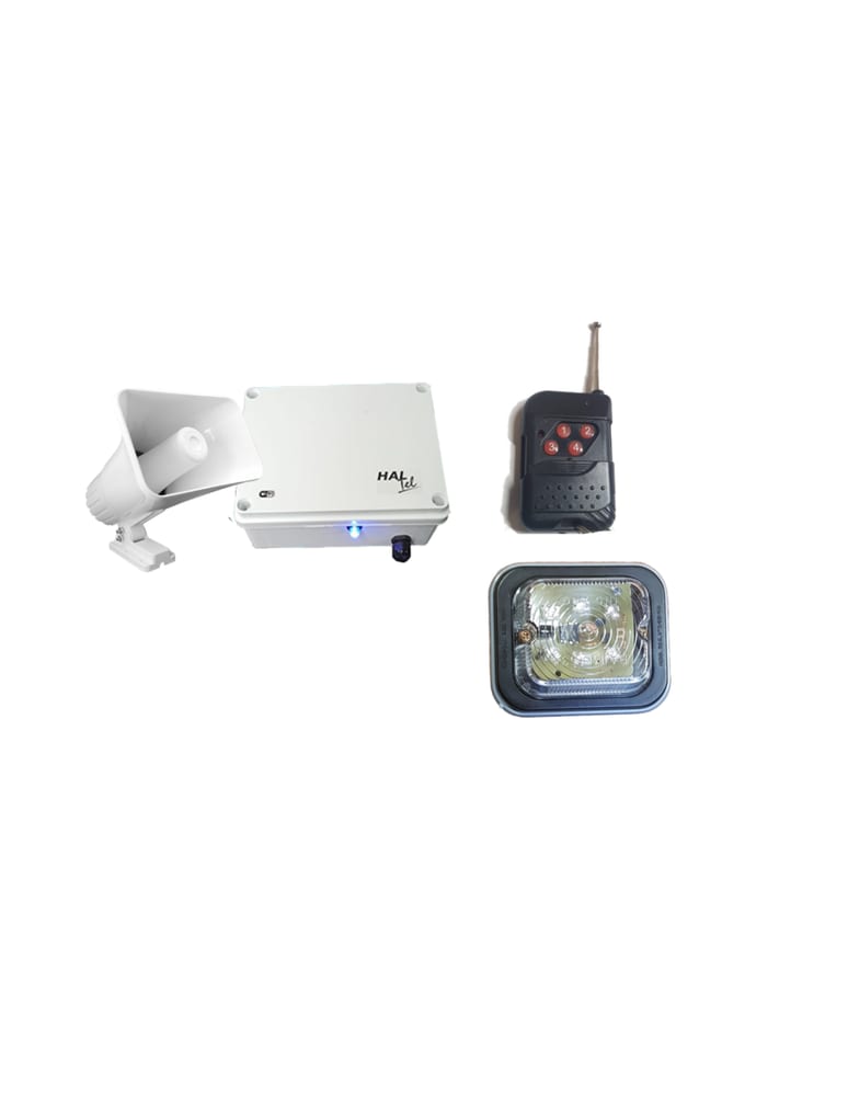 Vecinal Inalambrica Eco 2 Controles Remotos Bateria Sirena Salida Reflector