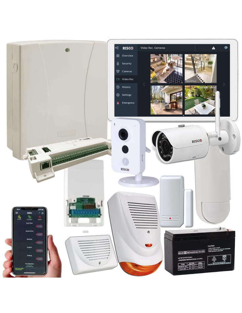 Hogar Inalambrica Profesional Ip Camaras Wifi App Celular Videoverificacion Integrada Riscontrol Lightsys Plus
