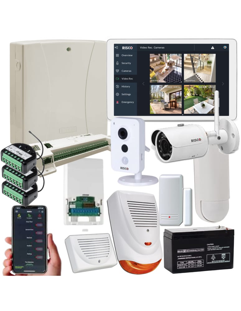 Inalambrica Home Automation Ip Camaras Wifi App Celular Videoverificacion Integrada Riscontrol Lightsys Plus