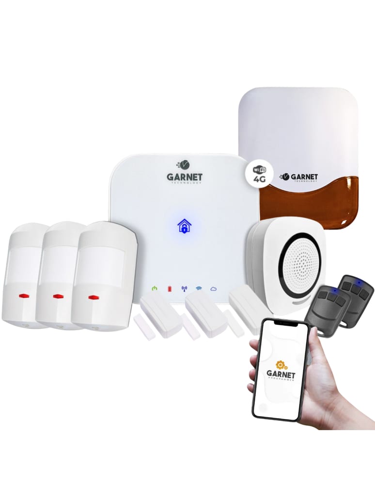 Inalambrica Innova App Celular 3 Pir 3 Magnetico Sirena Int. / Ext 2 Remoto Todo Inalambrico 32 Zonas
