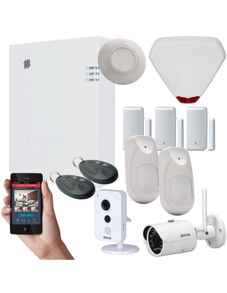 Inalambrica Lightsys Air Pir Magnetico Sirena Int Ext Camaras Bateria Risco App Celular