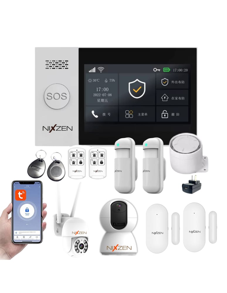 Inalambrica Wifi 4g App Lcd Touch 2 Pir 2 Magneticos Camara Int Domo Ext 3mpx