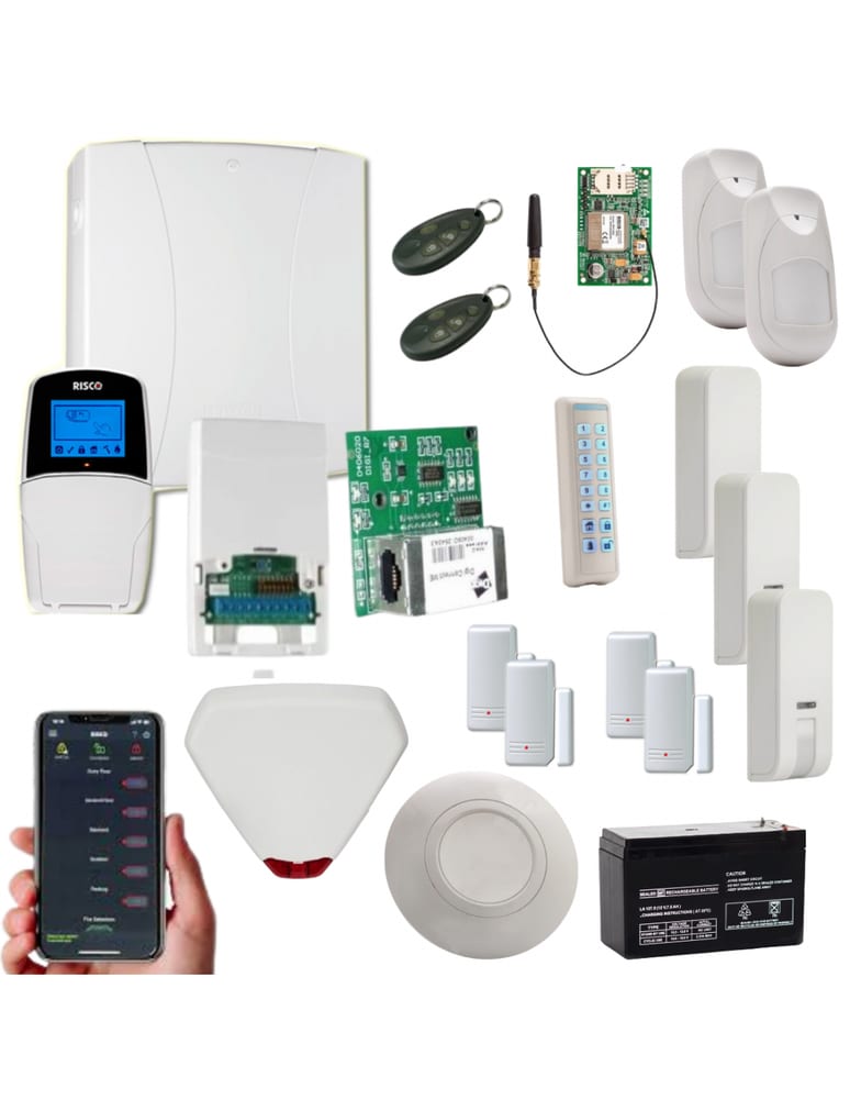 Inalambrica Wifi 4g Profesional App Celular Pir Magnetico Cortina Sirenas Inalambricas Bateria Risco