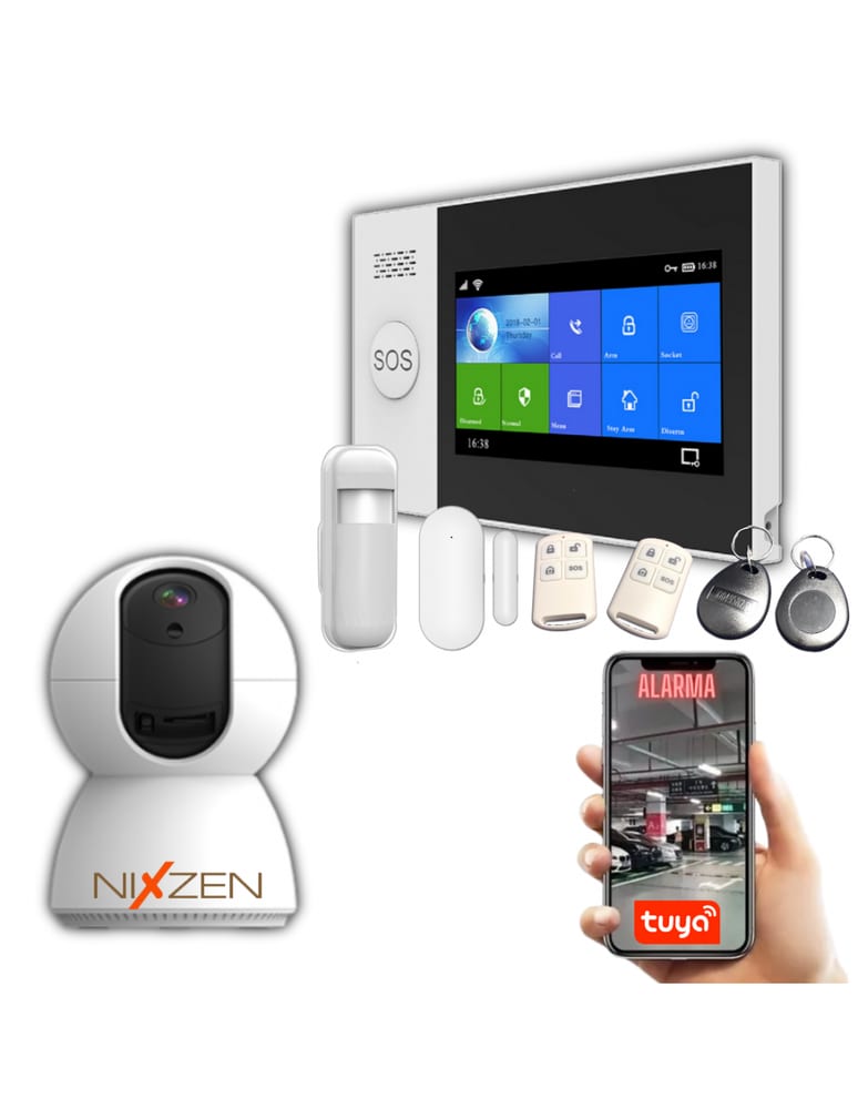 Inalambrica Wifi Gsm App Lcd Touch Pg107gsm ,con Camara Video Verificacion Interior
