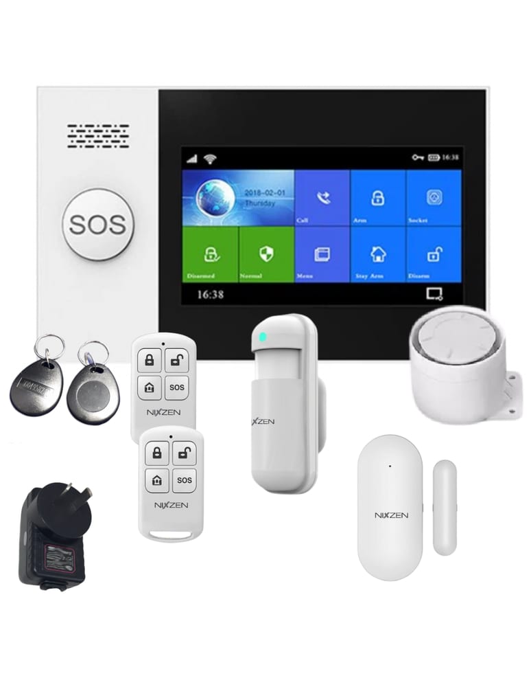 Inalambrica Wifi Gsm Pg107gsm App Tuya Smart Control Remoto Pir Magnetico Tags Sirena Fuente Teclado Touch