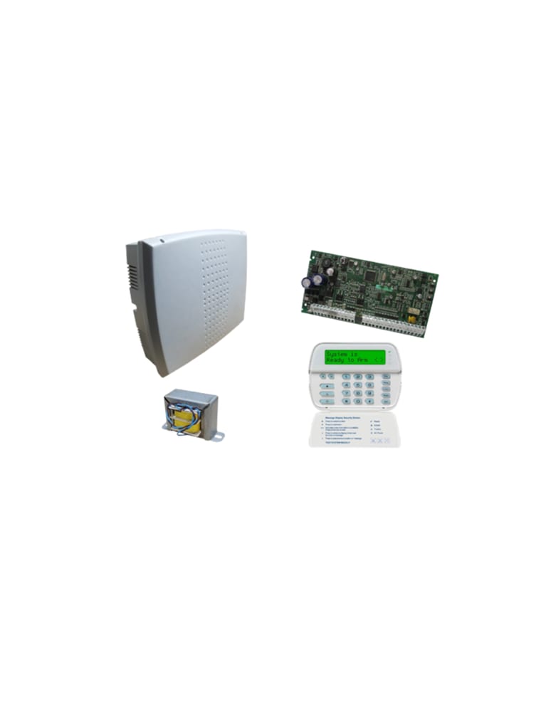 Central Alarma Power 1832 Gabinete Fuente Placa 8-32 Zonas Teclado Pk5500