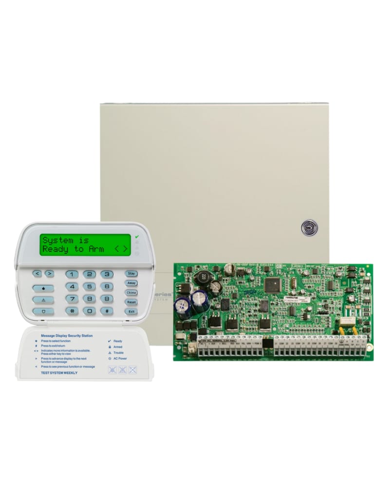 Central Alarma Power 1832 Gabinete Fuente Placa 8-32 Zonas Teclado Pk5500