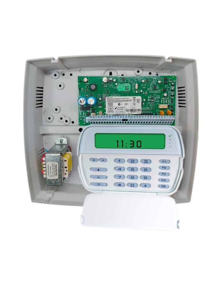 Central Alarma Power 1832 Teclado Lcd Pk5501 Gabinete Fuente