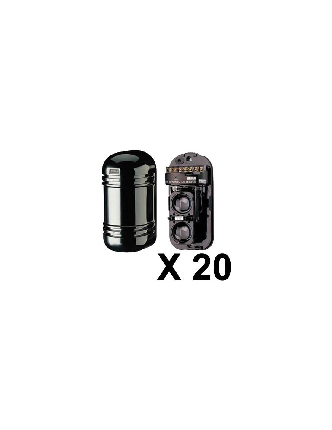 Barrera Infrarroja 80 Metros Doble Haz Perimetral 20 Unidade