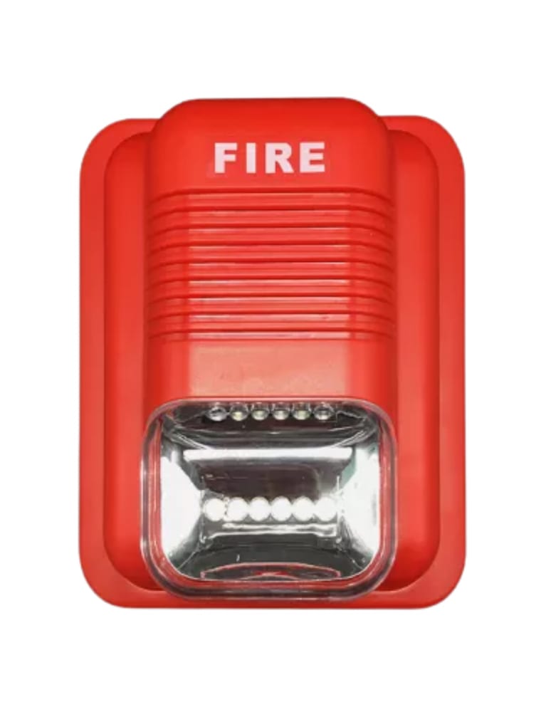 Sirena Con Strobo Convencional Dc24v Sistema Deteccion De Incendios