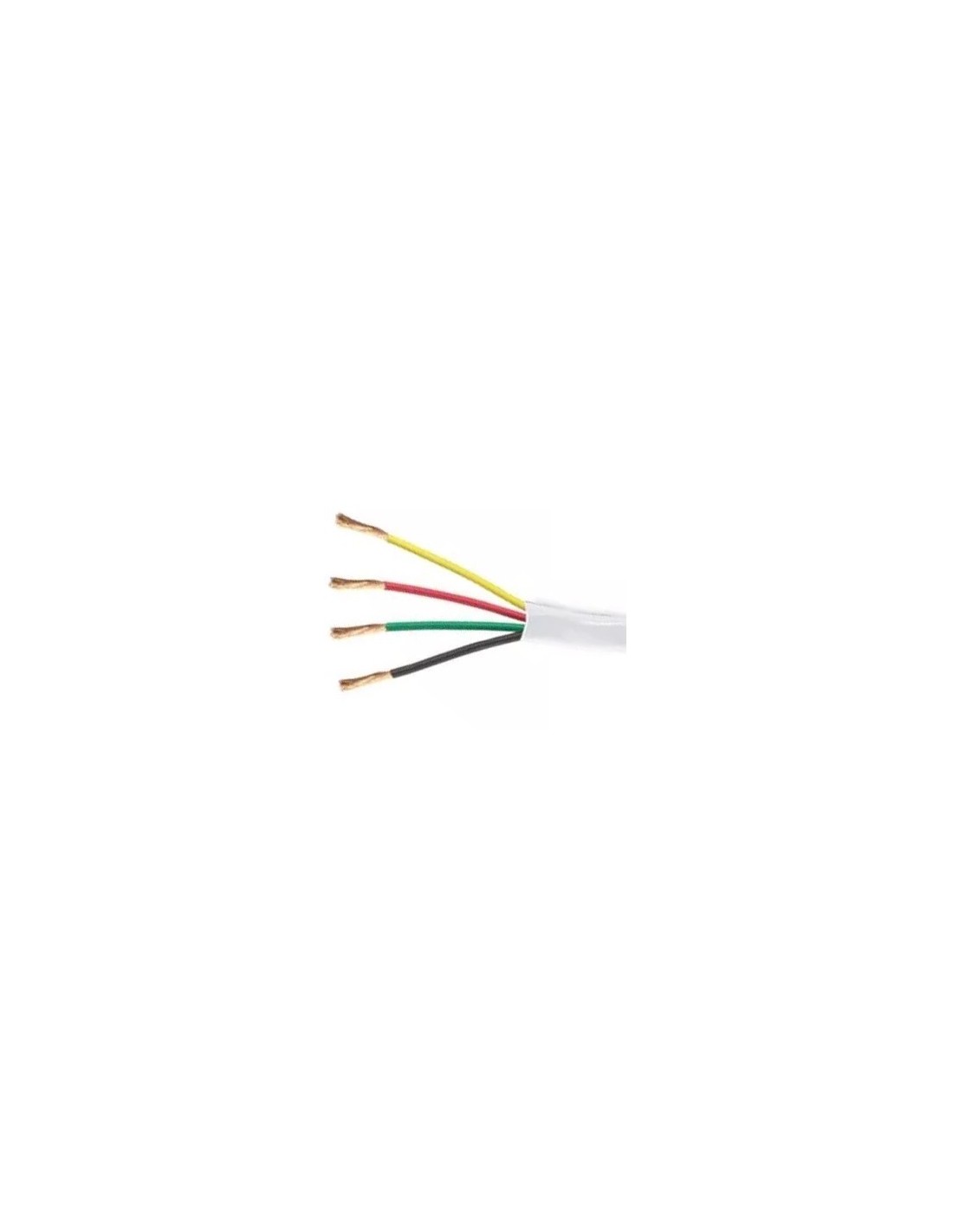 4x0.25 24awg Cobre Puro Bañado En Aluminio 7 Hilos