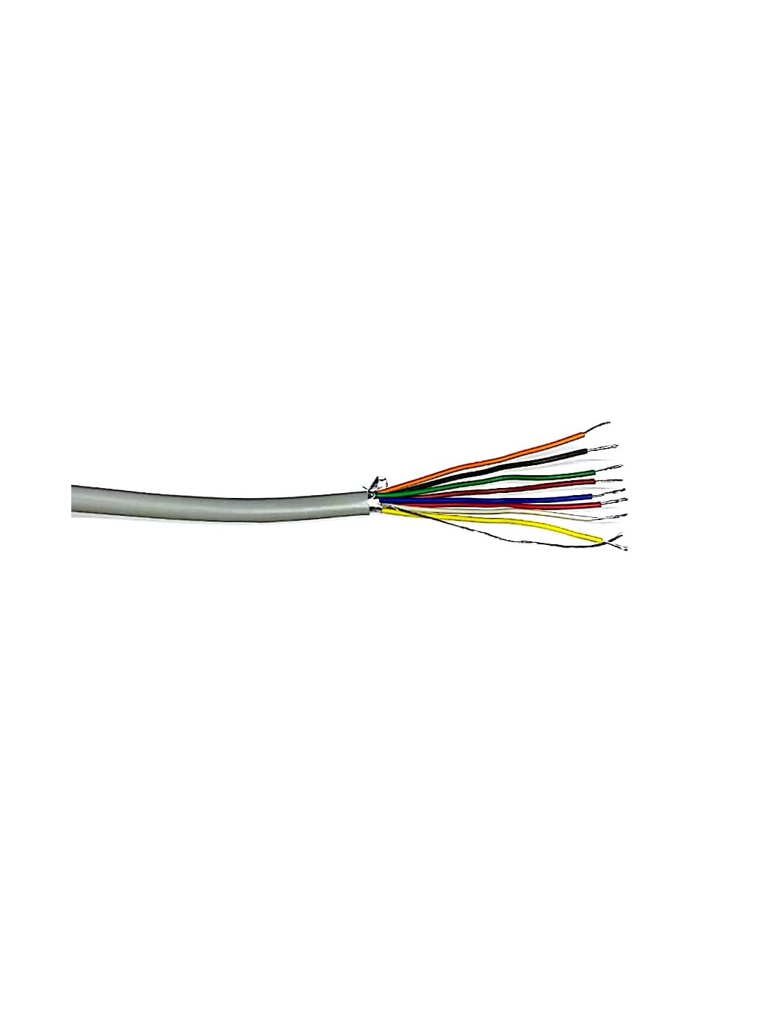 8x0.25 24awg Cobre Puro Bañado En Aluminio 7 Hilos
