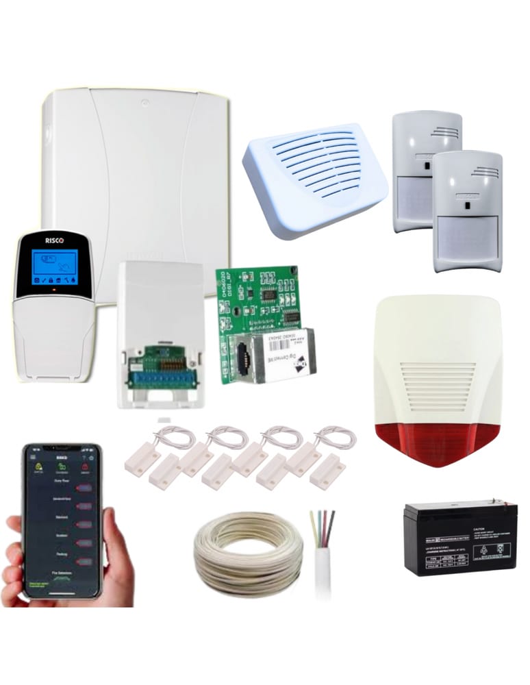 Hogar Empresa Profesional Ip App Celular 2 Pir 4 Magnetico Sirenas Bateri Teclado Lcd