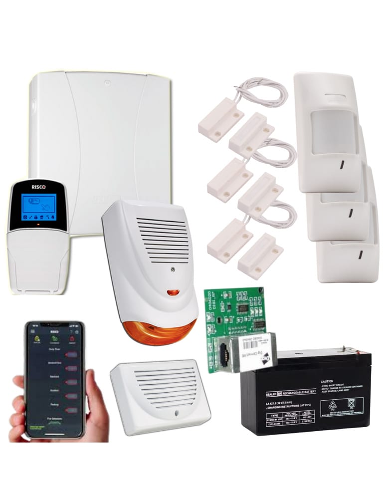 Hogar Empresa Profesional Ip App Celular 3 Pir Pet - 3 Magneticos Sirenas Bateria