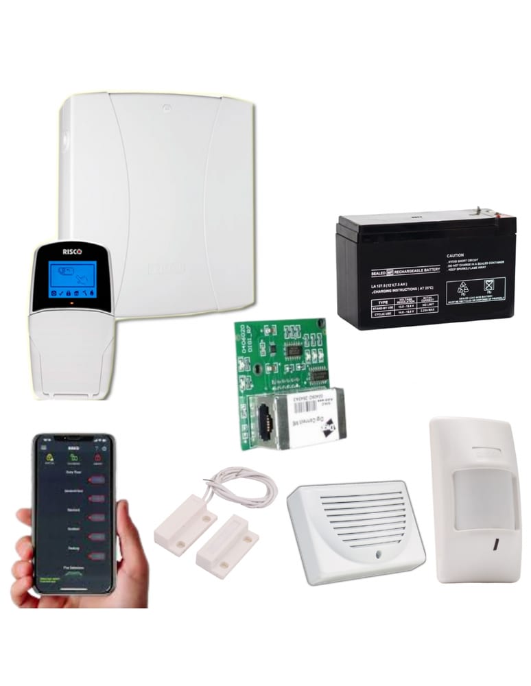 Hogar Profesional Ip App Celular Pir Magnetico Sirena Interior Bateria Teclado Lcd Full