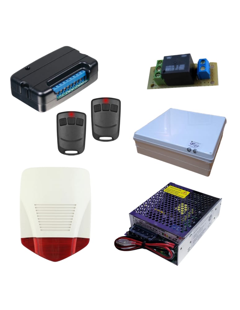 Exterior Con Bateria Y Fuente Cargadora Rele, Caja Y Controles Remotos