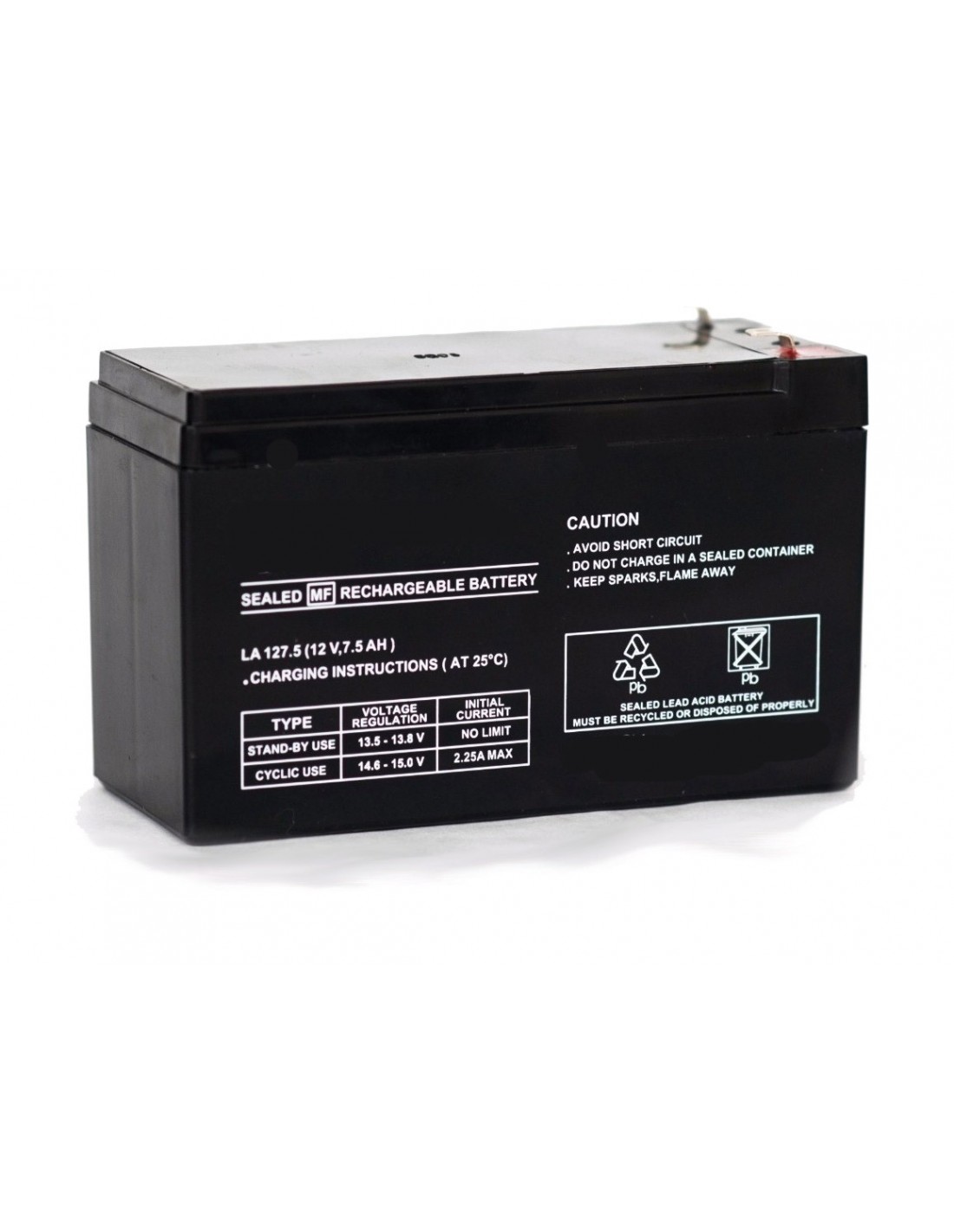 Bateria De Gel 12v 7ah 20hs Electrolito Absorbido