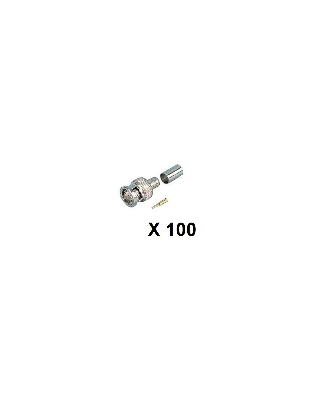 Bolsa X 100 Conector Bnc Macho