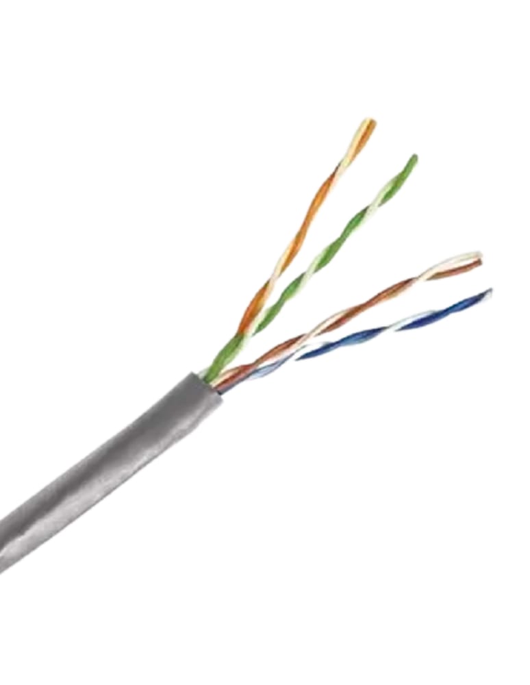 Cable Utp Categoría 5e 100% Cobre Interior Vaina Gris Por Metro