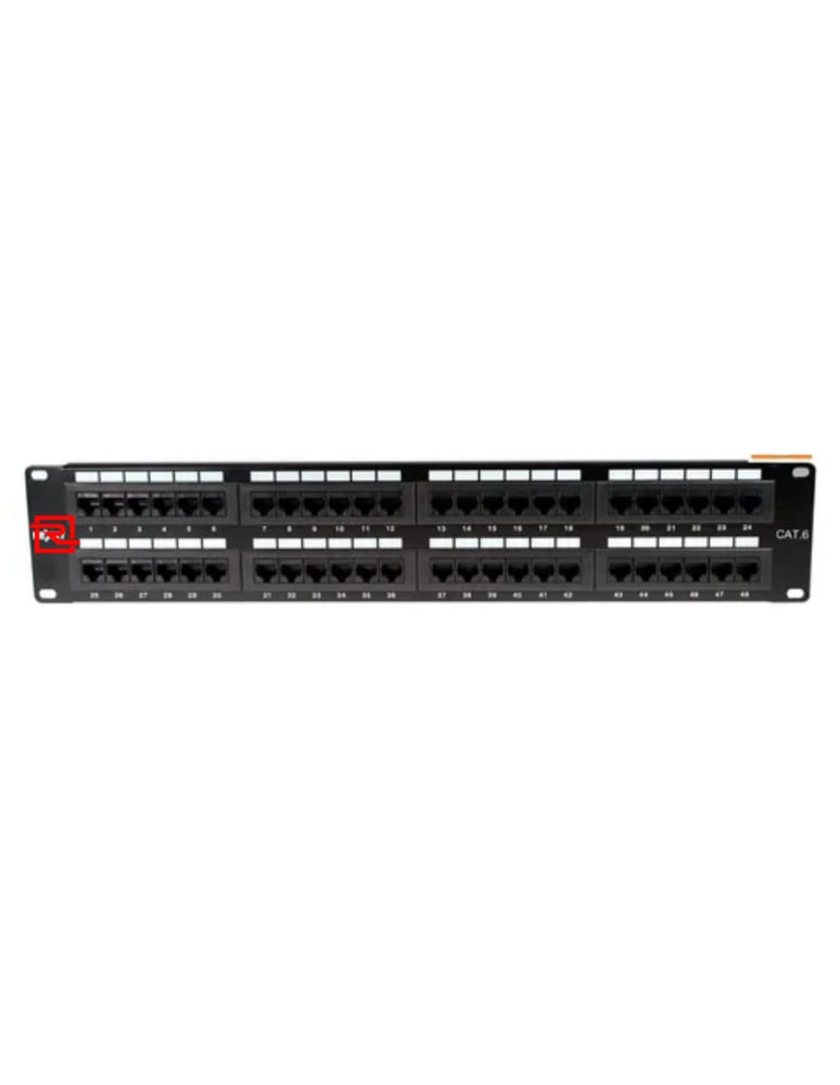 Patchera Patch Panel Rj45 Utp Cat6 48 Puertos Jack Incluidos