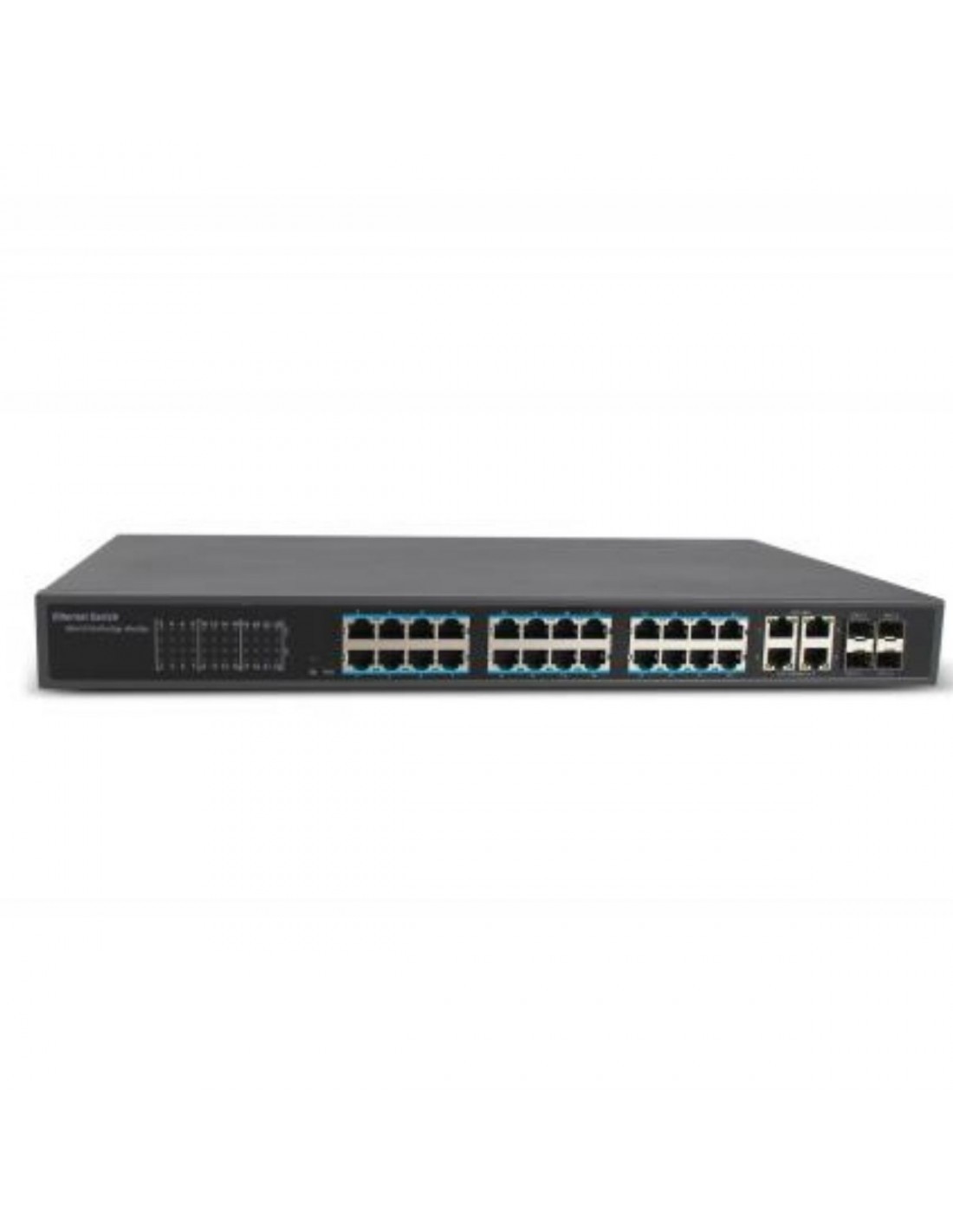 Switch 24 Puertos Poe Administrable 10/100 + 4 Ptos 10/100/1000 + 4 Sfp 1000 400w En Total