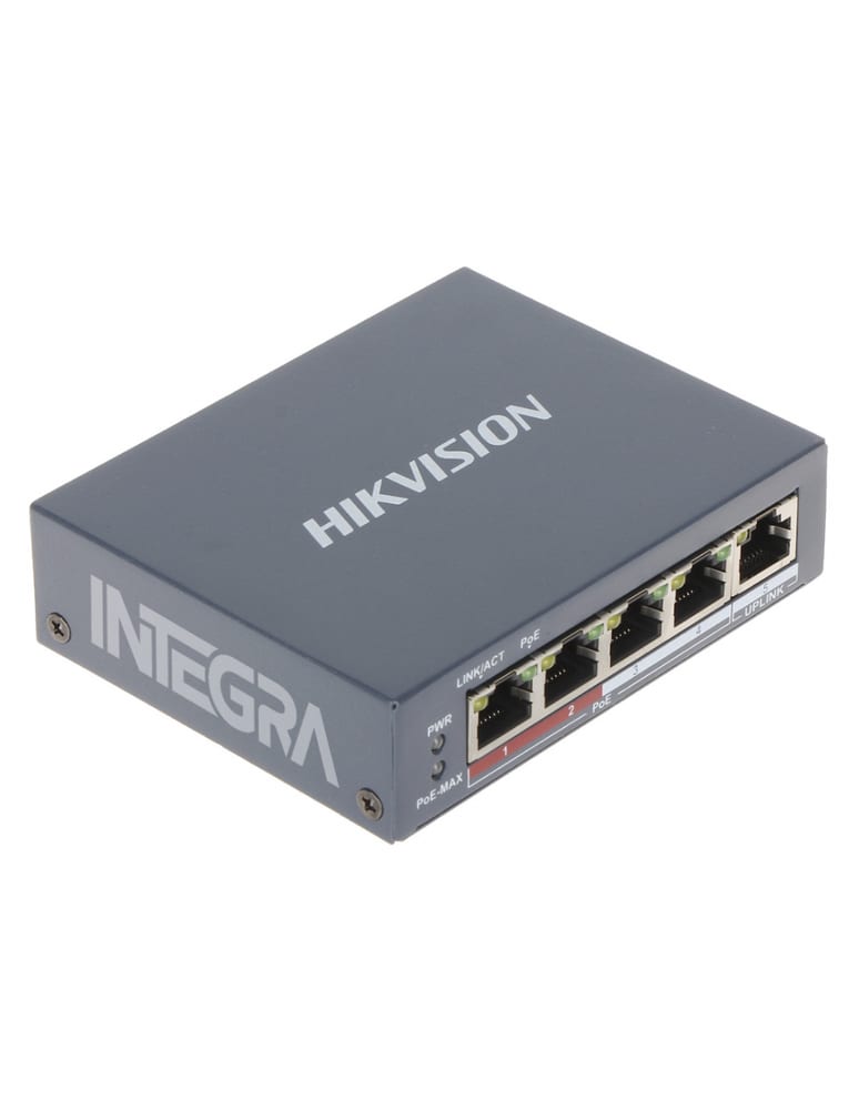 Switch Poe 4 Puertos Poe 10/100 + 1 Puerto 10/100mbps Rj45