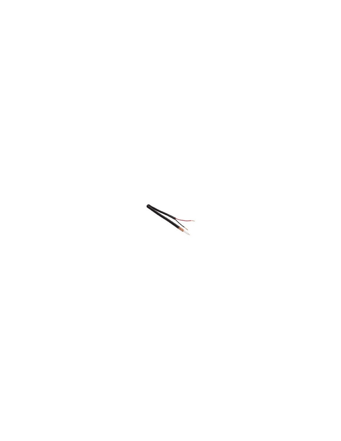 Coaxil Rg59 Mini Flexible Con Alimentacion