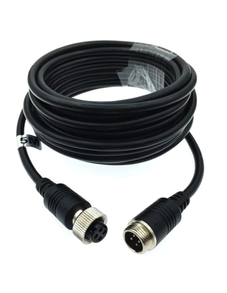 Cable De Extension 5m Camara Movil Con Conectores De Aviacion Video Audio Alimentacion