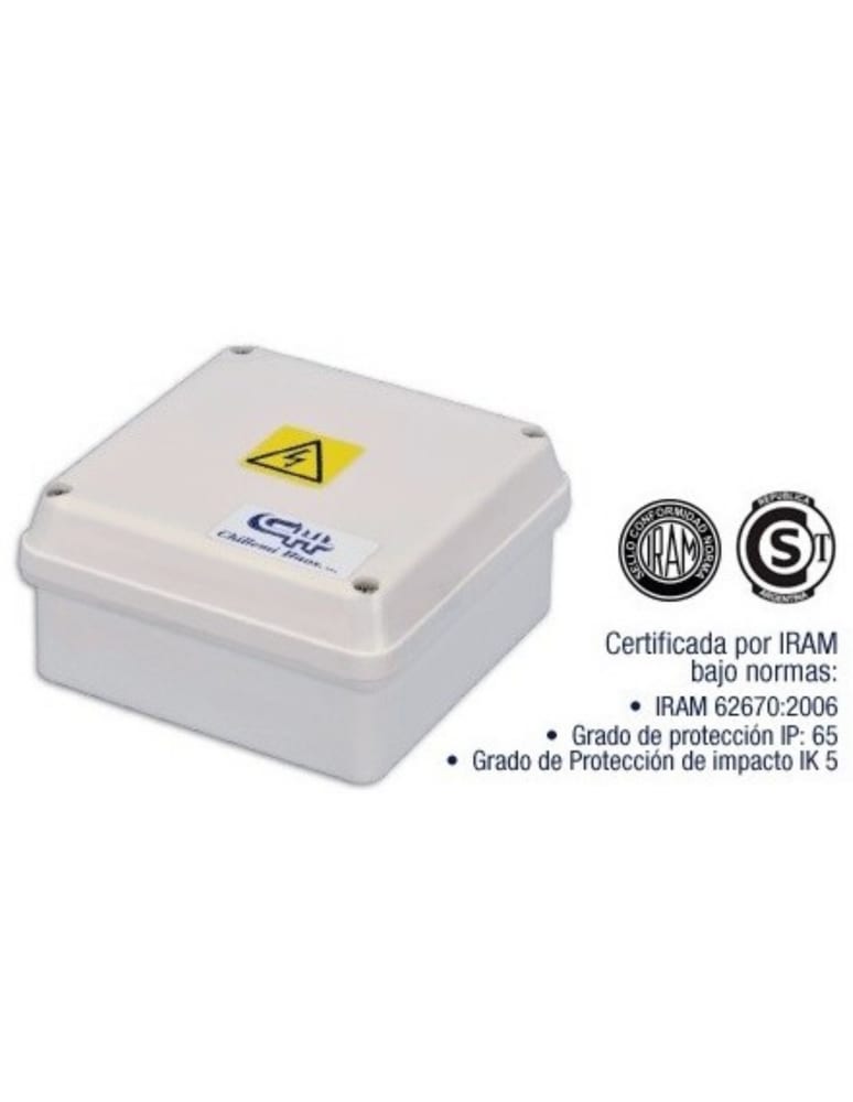 Caja Estanca 20cmx20cmx8cm Plastica