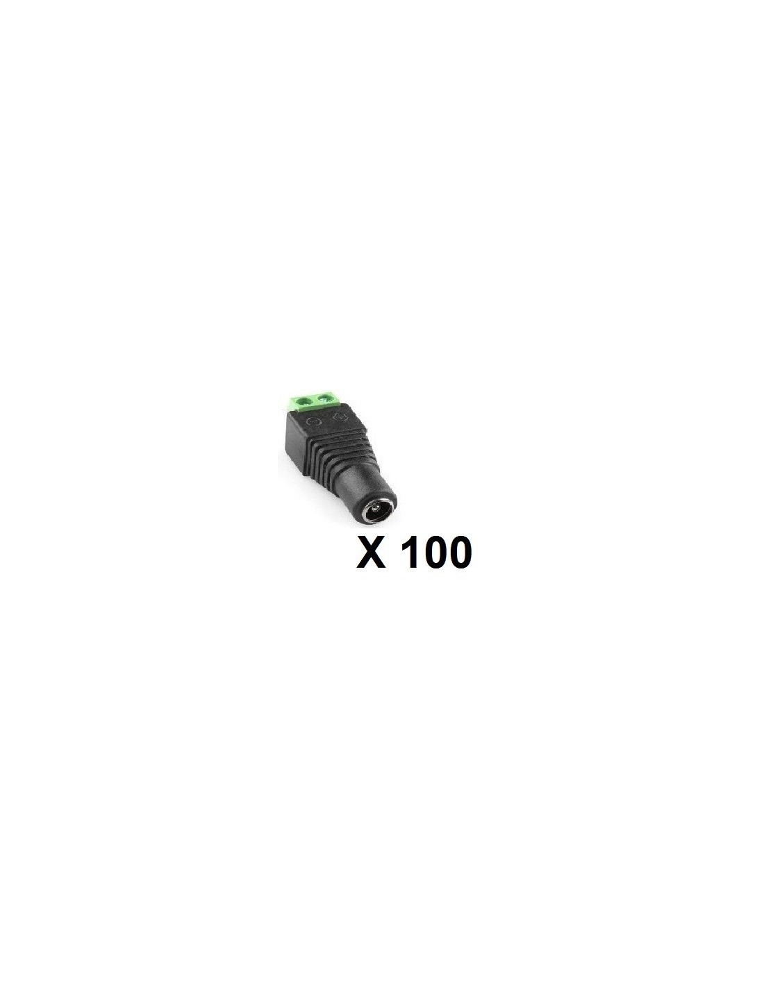 Bolsa X 100 Plug Universal Hembra Con Terminales A Tornillo